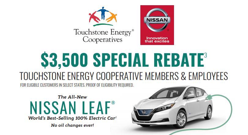 $3,500 Special Rebate Nissan Leaf Flyer